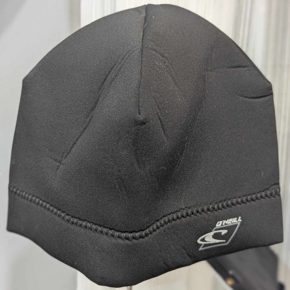 O'Neill Psycho Neoprene Swimmers Surf Beanie Black Mens Size M Wetsuit Cap